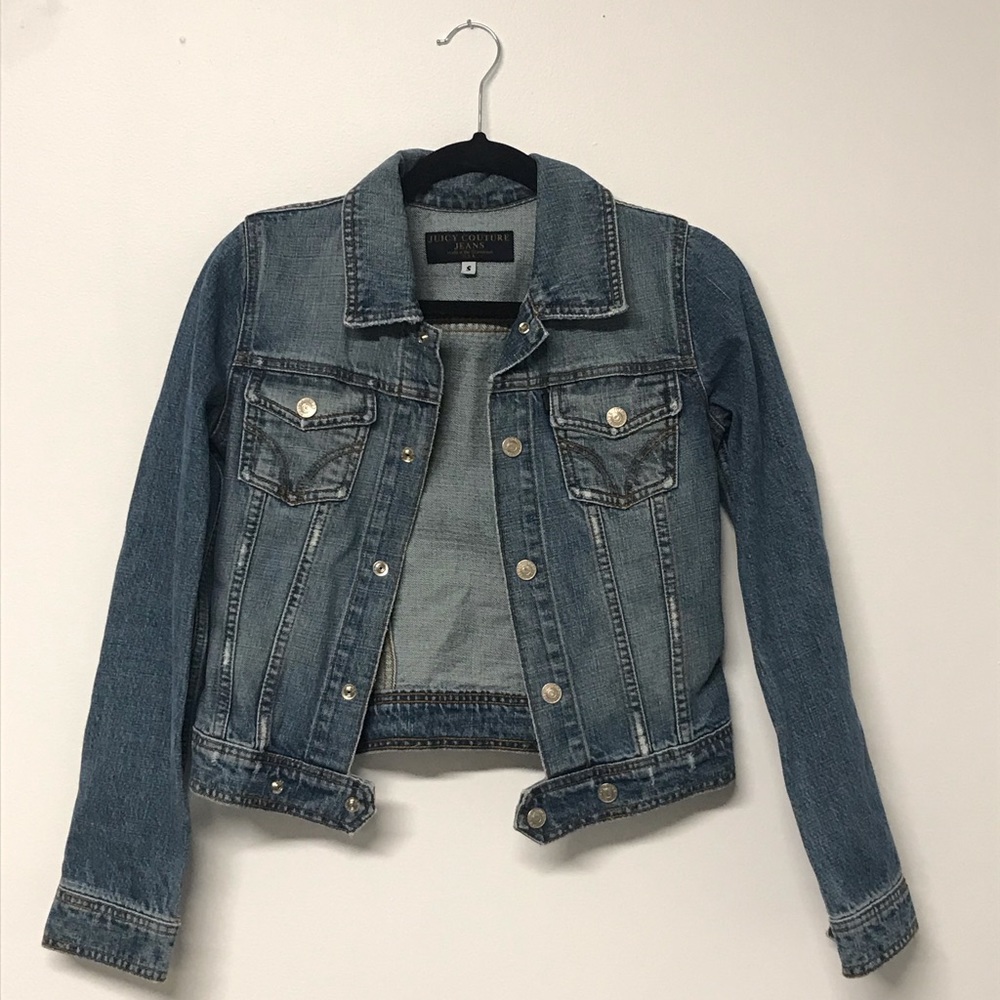 Juicy Couture Distressed Denim Jacket